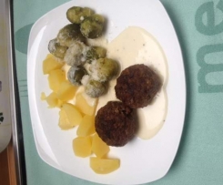 Rosenkohl, Kartoffeln mit Parmesansauce