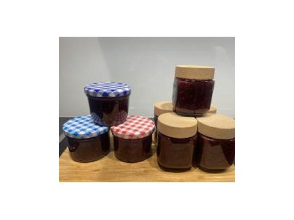Brombeer-Birne-Pfirsich Marmelade