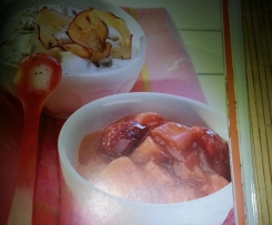 Rhabarber Erdbeer Kompott