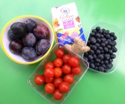 Pflaumen-Tomaten-Marmelade mit frischem Ingwer