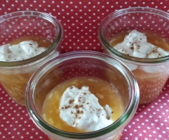 Apfelgrütze mit Quark