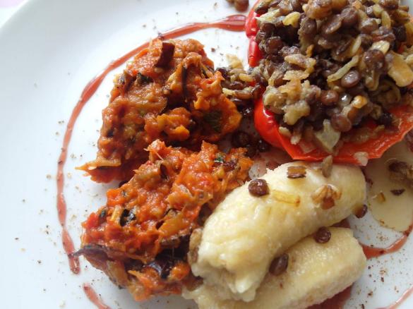 Auberginen-Zucchini-Gemüse