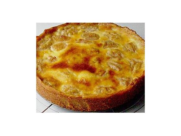 Apfelkuchen mit Pudding Guss