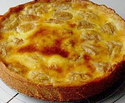 Apfelkuchen mit Pudding Guss