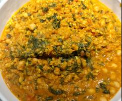 Kichererbsen-Spinat-Curry (vegan)