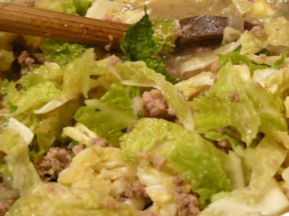 Variation Wirsingeintopf mit Hack von Moni