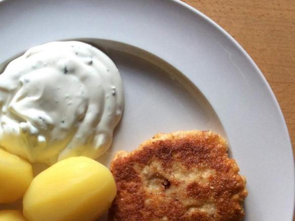 Fischkrikadellen mit Schinkenwürfeln