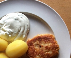 Fischkrikadellen mit Schinkenwürfeln