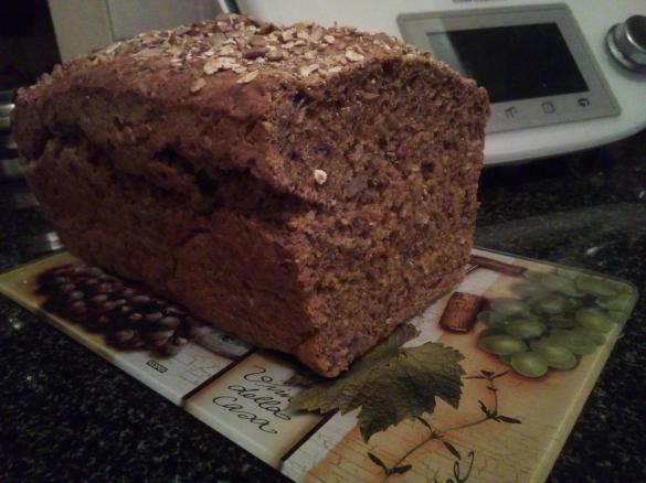 Vollkornbrot mit Kürbiskernmehl