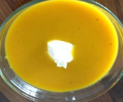 Krottensuppe - mit feiner Ingwersahne