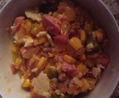 Meis-Würstchen - Käse Salat 