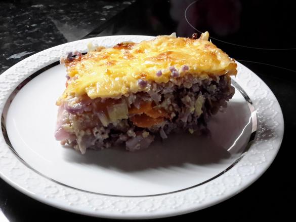 Hirse Gemüse -Auflauf