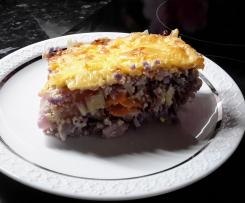 Hirse Gemüse -Auflauf