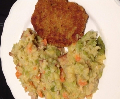 Variation von Wirsingeintopf mit Tofu (All in One)