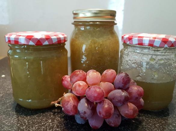Weiße Trauben Marmelade