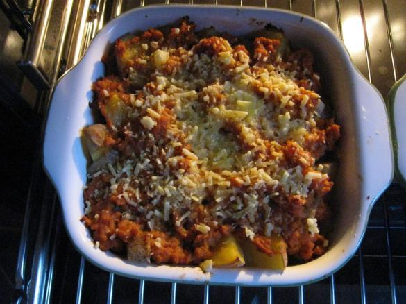 Kartoffel-Kohlrabi-Auflauf, vegan, schnell und einfach