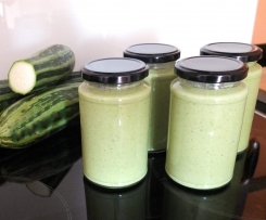 Zucchiniverwertung - Variation von Zucchinicreme (die "Leichte")- Nudelsosse