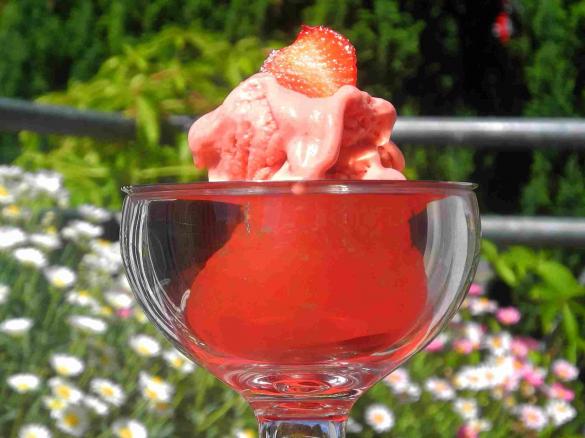 Erdbeereis- Das Besondere! (für die Eismaschine)