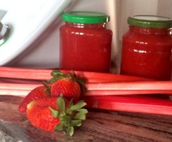 Erdbeer-Rhabarber Marmelade