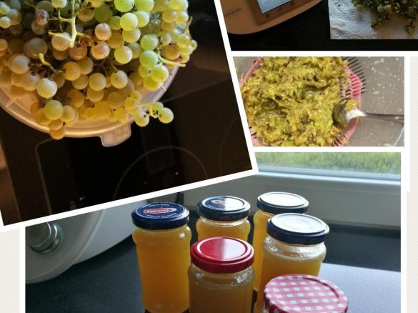 Marmelade aus Weintrauben mit Vanille