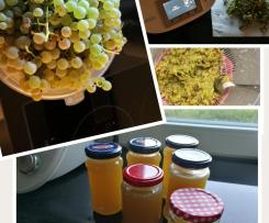 Marmelade aus Weintrauben mit Vanille