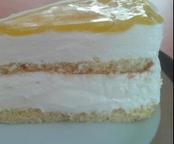 Maracuja-Frischkäsesahne-Torte