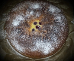 Schoko - Käsekuchen mit Kirschen oder andere Früchte 