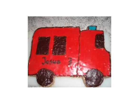 Kinder Geburtstagstorte Motivtorte Feuerwehrauto 