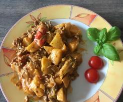 Hack-Kartoffelpfanne