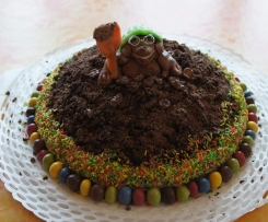 Variation von Schokoladigste und schnellste Maulwurftorte