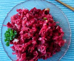 Sauerkrautsalat mit roter Bete