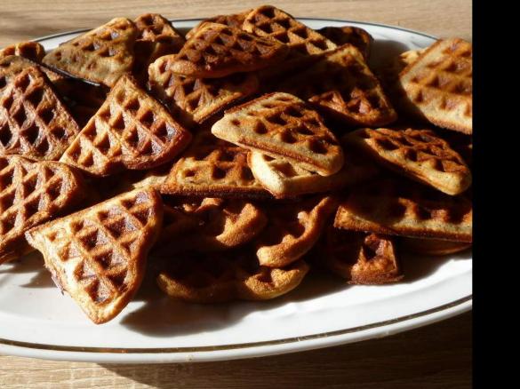 Variation von Buchweizen-Waffeln