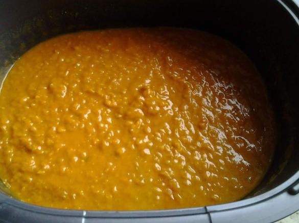 Linsen - Kokosnuss - Curry  Suppe Vegan