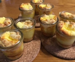 Streusel-Quark-Kuchen/Dessert im Glas