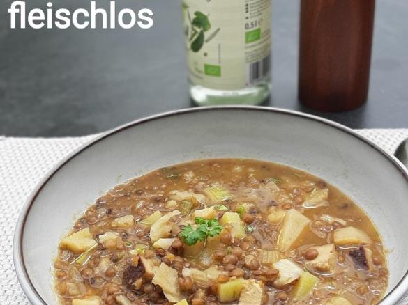 Variation Linsensuppe fleischlos