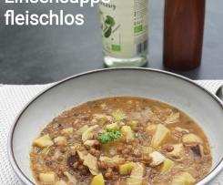 Variation Linsensuppe fleischlos