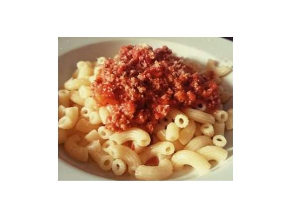 Schnelle Bolognese mit Nudeln 