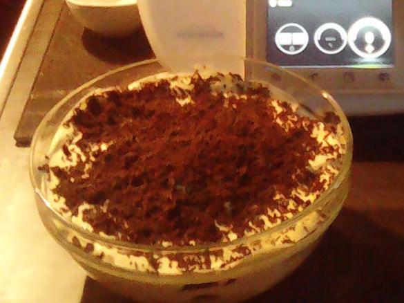 Schnelle Creme mit Keksen