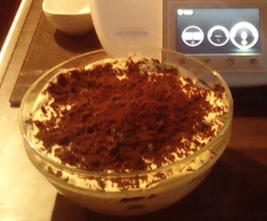 Schnelle Creme mit Keksen