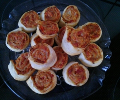 Pizza-Schnecken (Blätterteig)