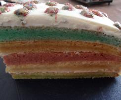 Regenbogen - Torte