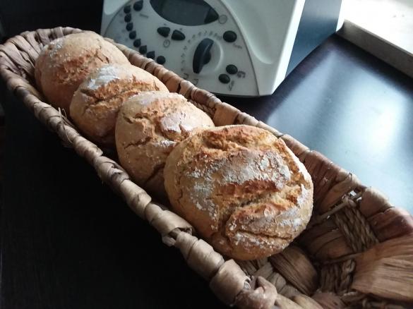 Dinkelflocken Brötchen