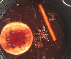 Glühwein mit Orangensaft