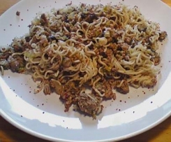 Asia-Hackpfanne mit Glasnudeln 