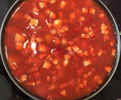 Erdbeerkuchen mit Vanille-Creme