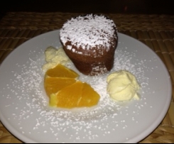 "Gâteau au chocolat" aus dem Buch "Das Lächeln der Frauen" / Schokoküchlein mit flüssigem Kern