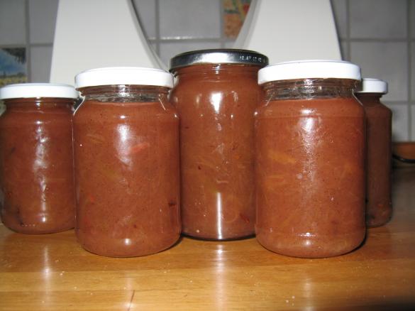 Variation von DIE Rhabarbermarmelade
