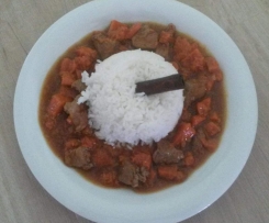 Kalbs-Ragout ~ Kalbs-Gulasch mit Kürbis oder Karotte