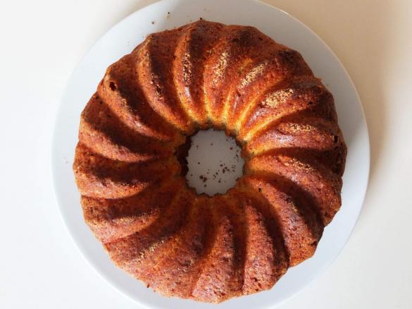 Kartoffel-Aprikosen-Guglhupf -  Resteverwertung gekochte Kartoffeln