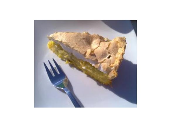 Rhabarberkuchen mit Baiser